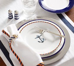 Hammered Stainless Steel Charger Plate - Nickel