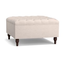 Lorraine Tufted Square Storage Ottoman