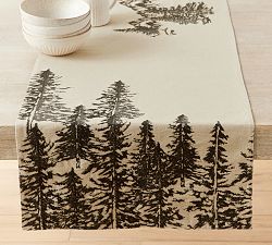 Rustic Forest Cotton/Linen Table Runner