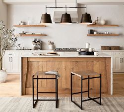 Tapered Metal Shade Linear Chandelier (43")