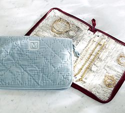 Diamond Quilted Velvet Jewelry Portfolio