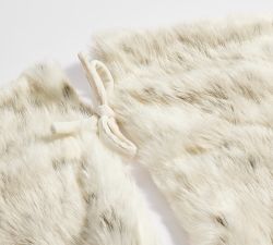 Faux Fur Snow Leopard Tree Skirt