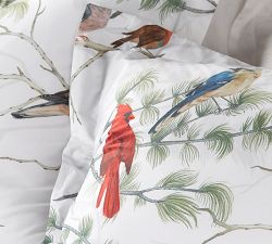 Lowell Cardinal Cotton Duvet Cover