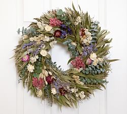 Dried Eucalyptus Wildflower Wreath