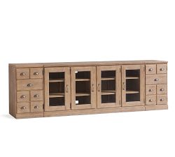 Printer's Media Console with Drawers (96")