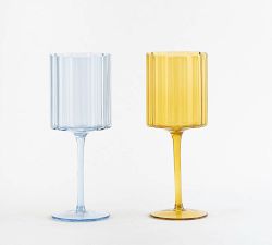 Scalloped Rim Wine Glass