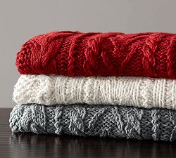 Warner Braided Hand Knit Throw