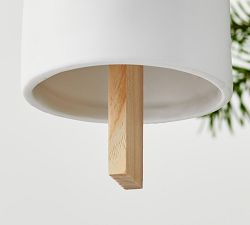White Ceramic Bell Ornament
