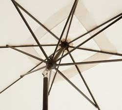 10' Rectangular Outdoor Patio Umbrella &ndash; Rustproof Aluminum Tilt Frame