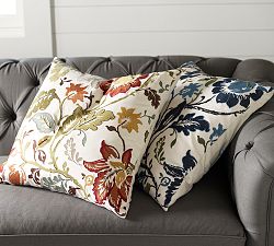 Annabelle Floral Embroidered Pillow Cover