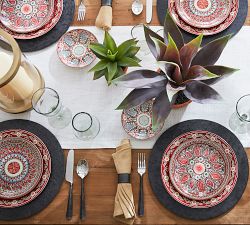 Blackened Galvanized Metal Charger Plate