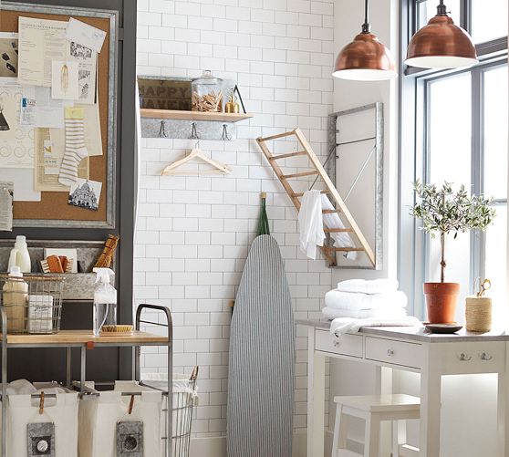 Galvanized Wall-Mount Laundry Drying Rack