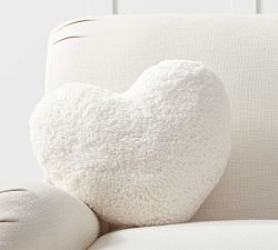 Heart Shaped Sherpa Filled Pillow