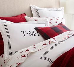 Jumping Reindeer Organic Flannel Cotton Sheet Set