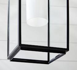 Laine Milk Glass Indoor/Outdoor Pendant (9")