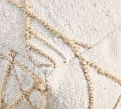 Lisandro Handwoven Wool Pouf