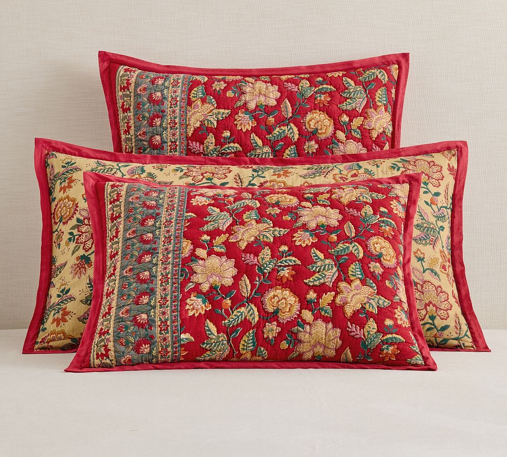 Lucille Reversible Quilted Sham by Pottery Barn