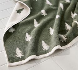 Pine Tree Reversible Jacquard Towel