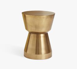 Shae Round Metal Accent Table (13.5")