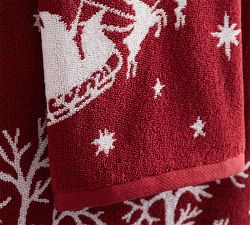 Sleigh Bell Reversible Jacquard Towel