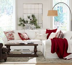 Alpine Toile &amp; Plaid Reversible Pillow Cover