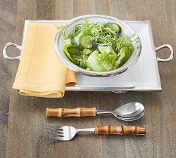 Bamboo Serving Utensils - Set of 2