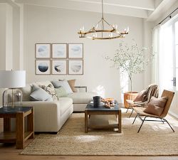 Shay Woven Leather Accent Chair