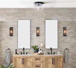 Frances Glass Flush Mount (12")