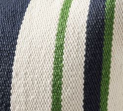 Modern Farmhouse Contrast Striped Outdoor Pillow