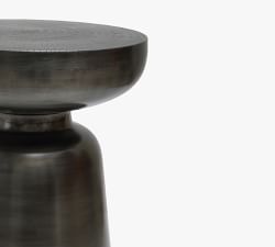 Mak Round Metal Accent Table (15")