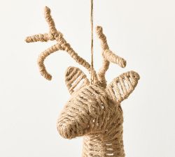 Twine Deer Head Ornament