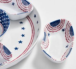 Cabana Americana Outdoor Melamine Sectioned Serving Platter