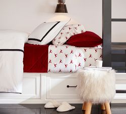 Jumping Reindeer Organic Flannel Cotton Sheet Set