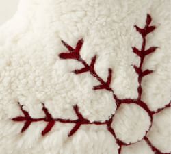 Nostalgic Star Embroidered Shaped Pillow