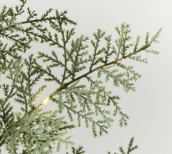 Pre-Lit Faux Cedar Trees