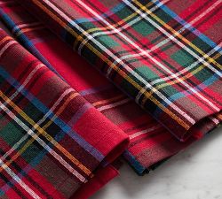 Stewart Plaid Cotton Tea Towels - Set of 2