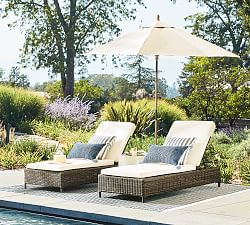 Torrey Wicker Outdoor Single Chaise Lounge