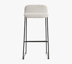 Zoe Upholstered Metal Stool