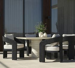 Arden Rattan Outdoor Dining Armchair