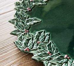 Holly Serving Platter
