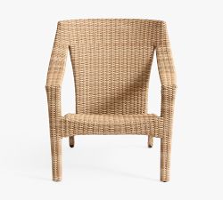 Huntington Wicker Stacking Outdoor Adirondack