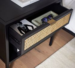 Neve Cane Nightstand (25")