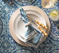 Nila Medallion Block Print Napkins - Set of 4