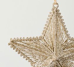 Sparkly Gold Star Ornament