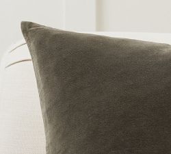 Velvet Linen Pillow Cover