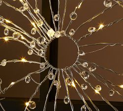 Lit Crystal Spider Web