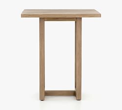 Punta Mita Teak Square Outdoor Bar Height Table (36")