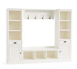 Aubrey 4-Piece Entryway Set with Storage Cabinets