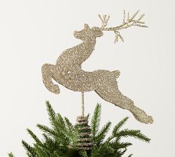 Glitter Stag Tree Topper