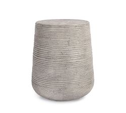 Mays Concrete Round Outdoor End Table (19")